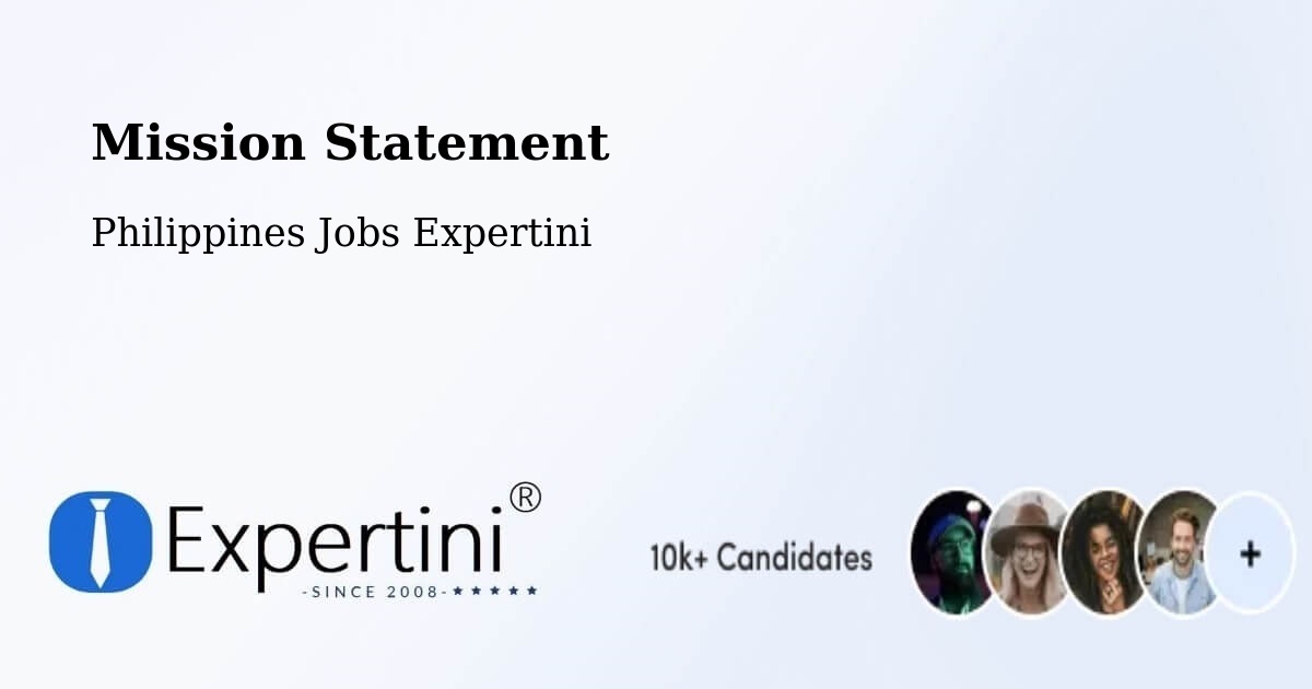 Corporate Mission – Dasmariñas - Philippines Jobs Expertini